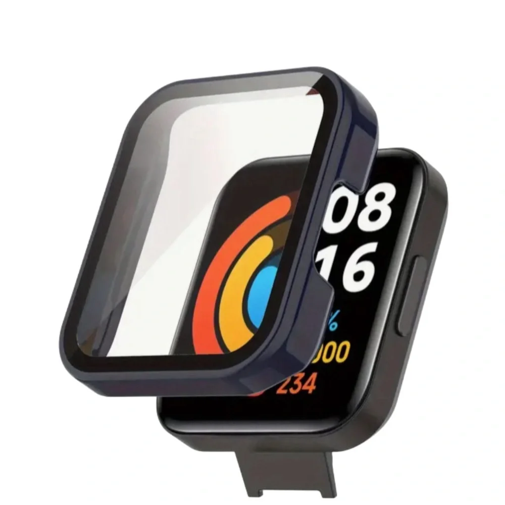 Smart Watch Cover With Tempered Glass Redmi Watch 2 Lite